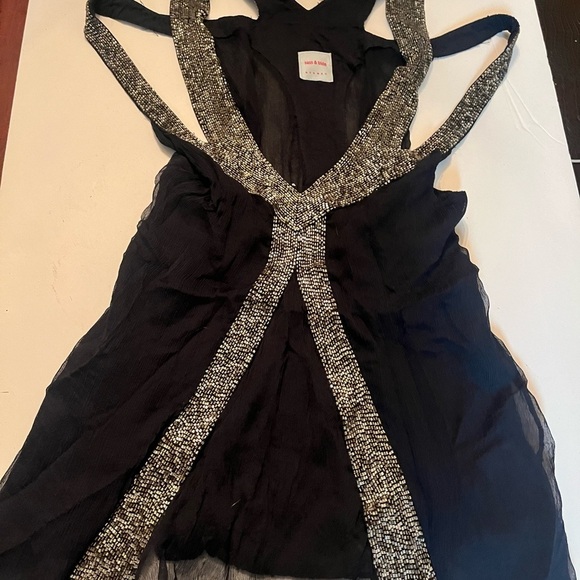 Sass & Bide beaded top Sz Navy Blue Sz 2 Sydney Australia - Picture 4 of 7